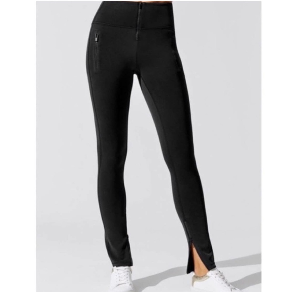 Carbon38 reverse neoprene zipper pants